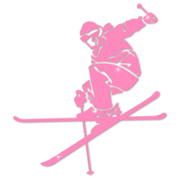 Glow In The Dark Skiing Sports Heat Transfer